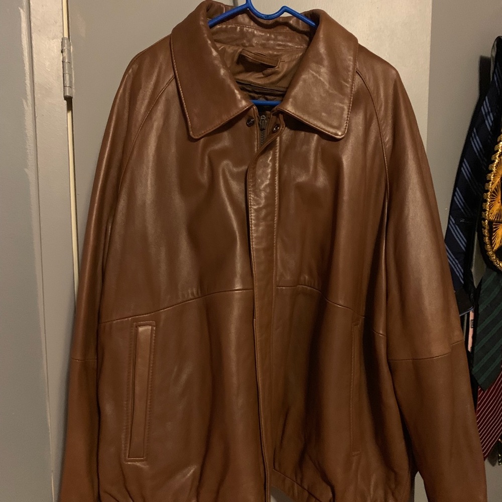 Claiborne Brown leather jacket